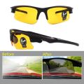 Day Night Car Vision Driver's Eyewear Anti Anti-Glare Night Vision Driver Goggles Night Driving Enhanced Light Glasses.