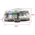 1 Set Power Distribution Block Fused Power Distribution Block Car Audio 4 Way MIDI Fuse Block for Auto UTV Boat Stereo Amp. 