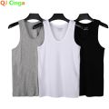 Summer New White Men Cotton TaTop Fitness Sleeveless Srt T Shirt Elegant Man Bottoming Tees Streetwear White Tanks. 