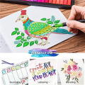 Colouring Pens 48 Colours Dual Brush Pens Felt Tip Pens Art Markers Drawing, Painting, Calligraphy, Colouring Books.