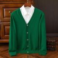 Cashmere Sweater Men's V-neck Sweater Fashion Casual Knitting Underlay Woollen Coat Cardigan Spring Autumn Winter. 