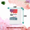 White Premium Canvas 8x8 inch 2 pcs. 
