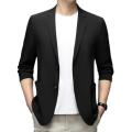Men Business Coat Solid Color Men Business Jacket Double Buttons Plus Size Business Trip Sunscreen Suit Jacket Commuting. 
