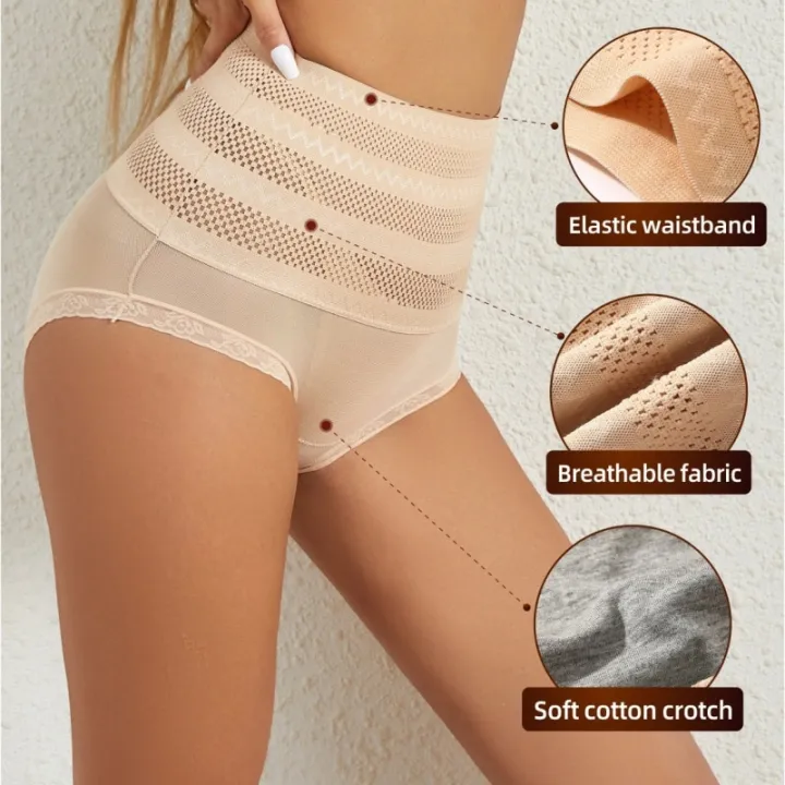 Women's%20Body%20Shaping%20Panties%20Belly%20Tightening%20Pants%20Body%20Lifting%20High%20Waist%20Tummy%20Control%20Hip%20Breathable%20Bottoming%20Underwear%20-%20Image%204
