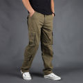 New Men Cargo Pants Mens Loose  Tactical Pants Multi-pocket Trousers Pantalon Homme Big Size 42 Male  Overalls. 