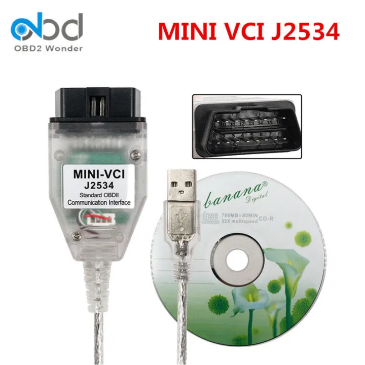 TIS Techstream V18.00.008 Interface With FTDI FT232RL Chip Mini VCI For Toyota OBD2 Diagnostic Cable Mini VCI v18