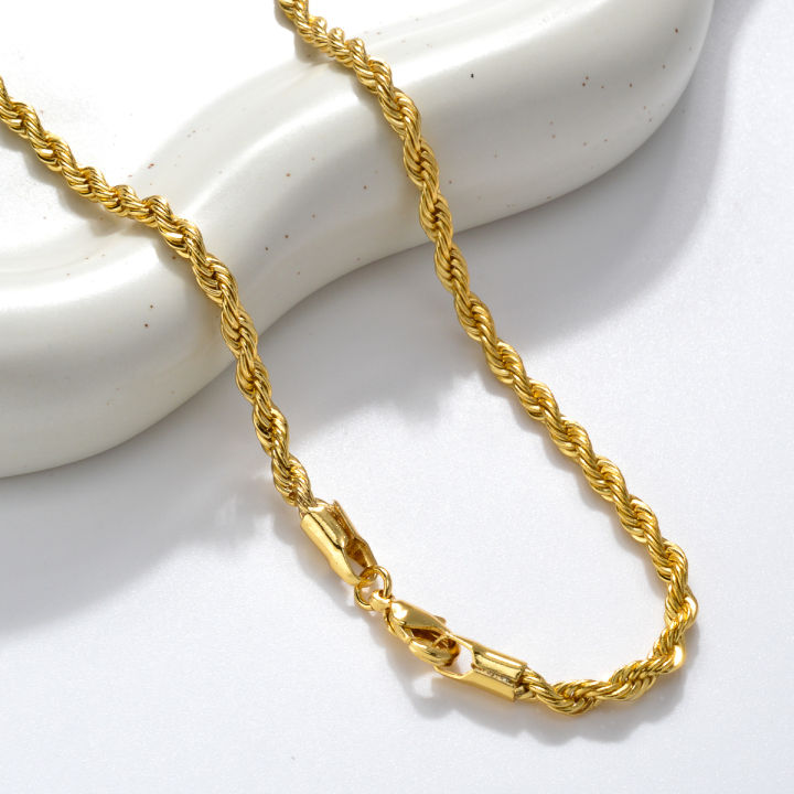 Popular%20various%20styles%20of%2018K%20gold%20plated%20jewelry%20minimalist%20hip%20hop%20Cuban%20Figaro%20chain%20twisted%20simple%20flat%20chain%20necklaces%20-%20Image%202