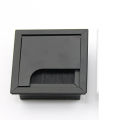 1pics 3by 3in Aluminum Alloy Rectangular Desk Cable Grommets Wire Hole Cover Cable Outlet Port Surface Table Cable Hole Furniture Hardware.