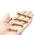 Baby Bed Screws Bolts Kit,Hex Drive Socket Cap Bolts Barrel Nuts Assortment Kit,for Crib Cot Chairs,M6 100Pcs.