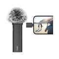 ULANZI WM-10 Wireless Lavalier Microphone, 2.4GHz Mini Lapel Mic, 10M Transmission for Video Recording, Vlogging, Interview Handheld Wireless Microphone Handle Grip Stick Plug and Play Handle Adaptor for MIH Bee Street Interview Wireless Microphone.