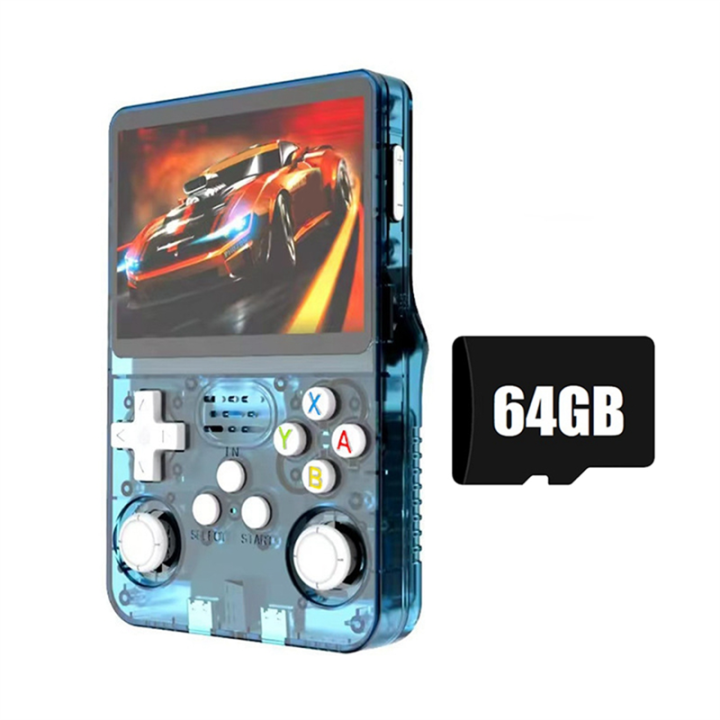 64GB Linux System WIFI Retro Game Console K36S R36S 3.5 Inch IPS Screen Portable Pocket Game Player for Kids Gift E