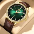 One piece dropshipping source: Lang Suo brand watches, fashion, business, sports, diamonds, men's waterproof, fully automatic, non-mechanical.