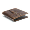 Alligator Pattern Slim Full Grain Leather Wallet for Men Crocodile Pattern Slim Wallet Men Short Men Wallets Credit Card Holders. 
