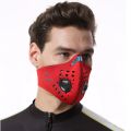 Outdoor Sports Reusable Face Masks for Men Dustproof Masks Activated Carbon Dust Mask with Extra Filter Cotton Halloween Cosplay. 
