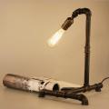 Glogal collection---E27 Vintage Industrial Loft Edison Iron Water Pipe Shape Table Light Desk Lamp.