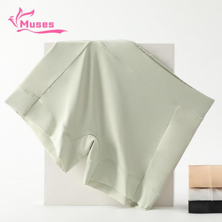 Muses%20Mall%20Seamless%20Safety%20Underwear%20Safety%20Panties%20Men%20Ice%20Silk%20Seamless%20Solid%20Color%20Mid-rise%20Thin%20Bottoming%20Shorts%20Smooth%20Fabric%20Underwear%20-%20Image%206