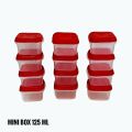 Plastic Mini box 125 Ml - (12 Pcs Set).