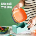 Multicolor 6-Piece Square Plate Set.