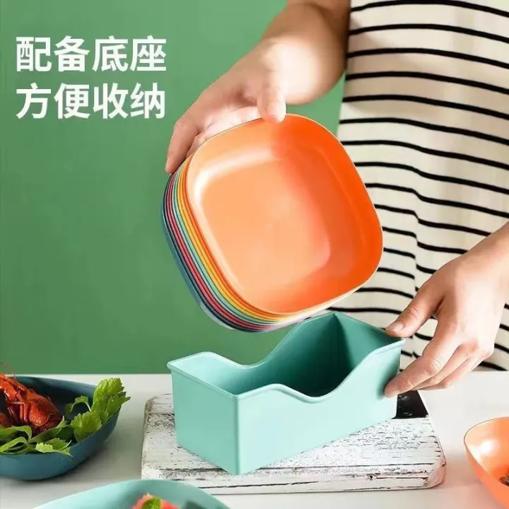Multicolor%206-Piece%20Square%20Plate%20Set%20-%20Image%204