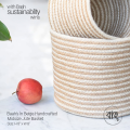 Baah’s In Beige Handcrafted Midsize Jute Basket. 