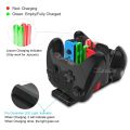 6 in 1 Nintendo Switch Charger 4 Joycon 2 Pro Controller Charging Dock Station NS Joystick Stand.
