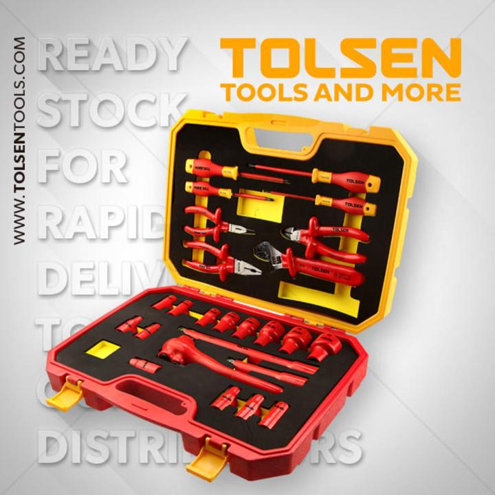 TOLSEN VDE 1000V 25 Pcs Insulated Hand Tools Set VDE/GS certificated Premium Series V83825 - Kings Trading