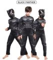 Black Panther Costume Cosplay Avengers Mask Children's Ball Party One-Piece Tights Festival Dress up.