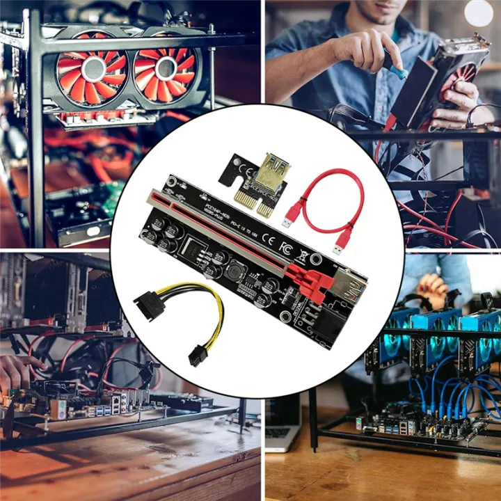 VER009S%20Plus%20PCI-E%20Riser%20Card%20009S%20Plus%20PCIE%20X1%20to%20X16%204Pin%206Pin%20USB%203.0%20Cable%20for%20Graphics%20Card%20GPU%20Miner%20Mining%20B%20-%20Image%202