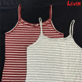 Pack of 2 Combo Womens Round Neck Camisole Tank Top-Breathable Cotton Stretch  Spaghetti Strap Top for Ladies From Levin. 