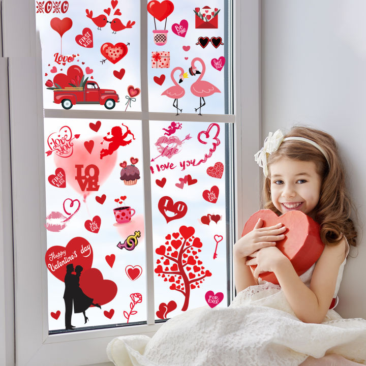 Romantic%20Window%20Decals%20Romantic%20Valentine's%20Day%20Window%20Stickers%20Easy%20to%20Apply%20Love%20Themed%20Decals%20for%20Creating%20Vibrant%20Atmosphere%20No%20Residue%209pcs%20Set%20Valentine%20Day%20Window%20Stickers%20-%20Image%207