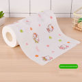 Locaupin 50 Sheets Printed Kitchen Paper Towel Roll Reusable Cleaning Dish Washable Oil and Water Absorbent Tissue. 