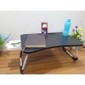Foldable Laptop Table With Drawer laptop pc stand table for bed mini portable table.