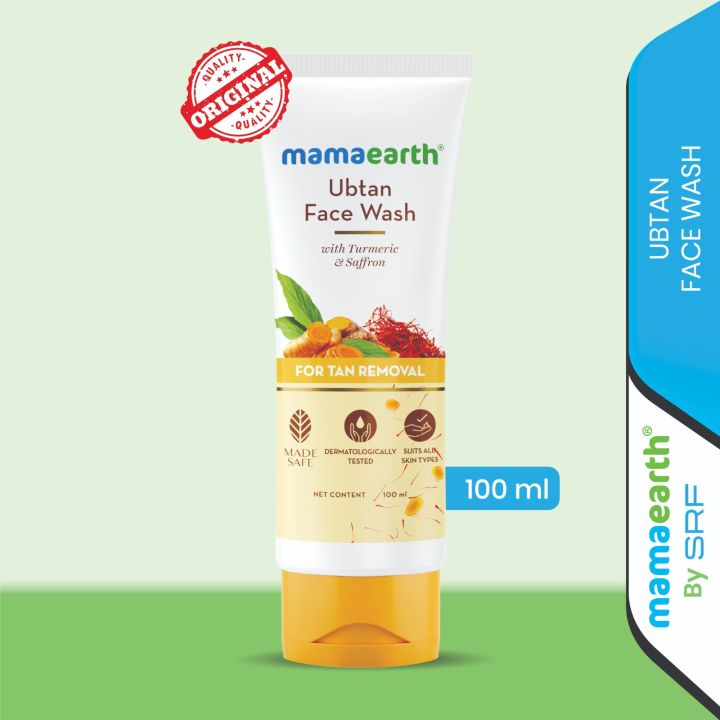 Mamaearth Ubtan Face Wash 100 Ml Natural Skin Care Product for Facial Cleansing