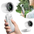 Turbo Fan HandheldRechargeable Fan Portable Mini Hand Fan USB Rechargeable Foldable Hanging.