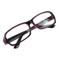 Plastic Full Rim Frame Clear Lens Glasses Spectacles Black Purple for Women Man.
