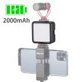 Ulanzi VL49 6W Mini LED Video Light 2000mAh Built-in Battery 5500K Photographic Lighting for Camera and Gopro. 
