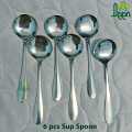 6 Pcs Stainless Steel Sup Spoon Nova Blackberry Stainless Steel Sup Spoon For Children - Sup Spoon 15 Cm Long Sup Spoon. 