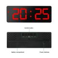 Digital Alarm Clock LED Screen Alarm Clocks Large Mirror Display USB Snooze Function Desk Table Clock Home Decor LED Clock. 
