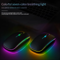 HP W10 Wireless Bluetooth Mouse, Rechargeable Dual Mode LED Mouse (Bluetooth 5.2 & USB Receiver) Portable Silent Mouse, for Laptop/Desktop/Tablet/Bluetooth Mouse. 