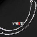 2 Piece Stylish Alloy Anklet Payel for Women, Trendy Black, Gold, and Silver Options, Elegant Fashion Accessory for Casual and Formal Wear.