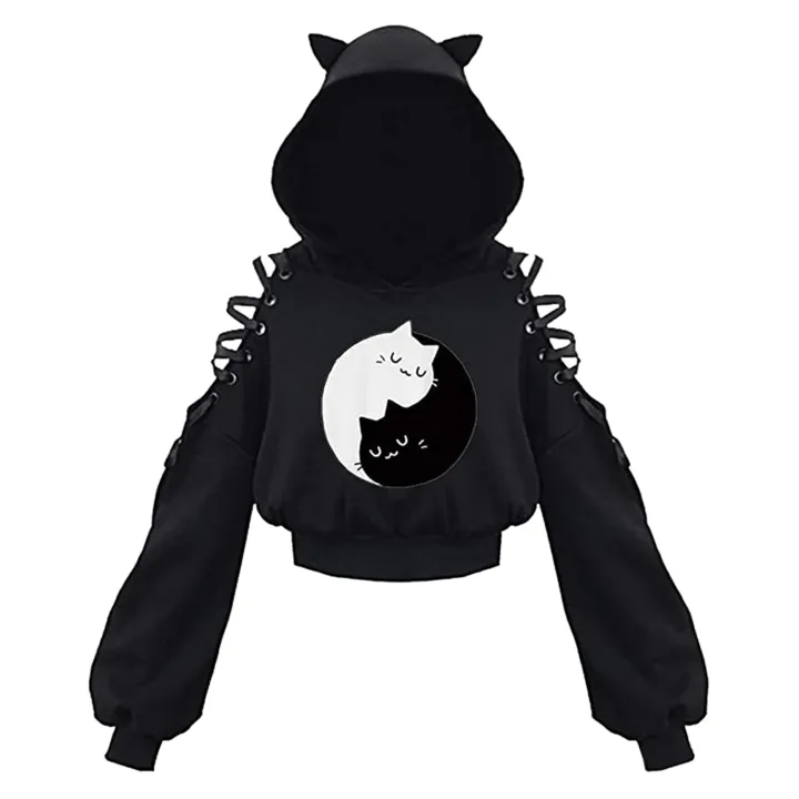 Women%20Long%20Sleeve%20Hoodies%20Kawaii%20Cat%20Ears%20Hoodie%20Gothic%20Punk%20Harajuku%20Cold%20Shouler%20Bandage%20Gothic%20Black%20Sweatshirts%202021%20-%20Image%204
