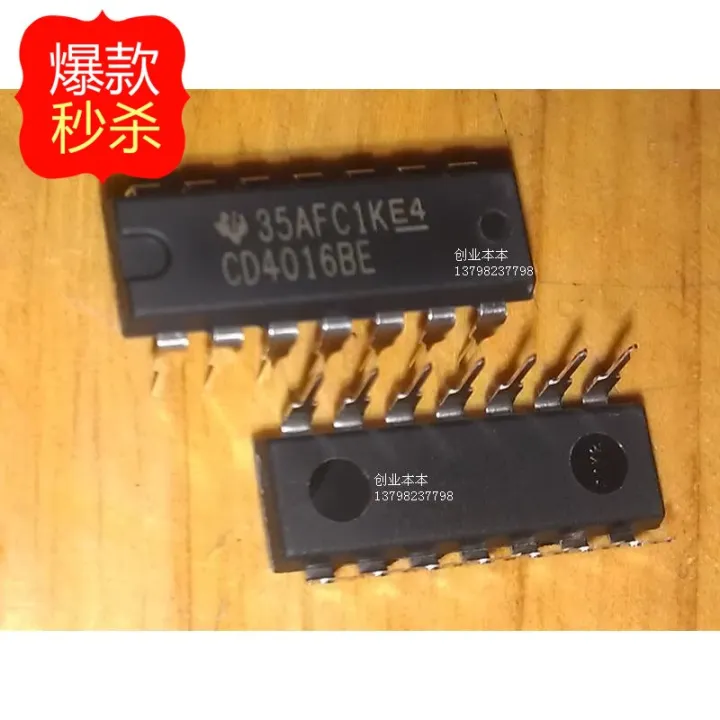 2Pcs-%20Chinese%20CD4016%20IC%20CD%204016%20DIP%2014%20Pin%20IC%20Electrical%20Circuitry%20&%20Parts%20-%20Image%203