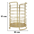 Spoon Holder Cutlery Holder Circular Shape Golden.