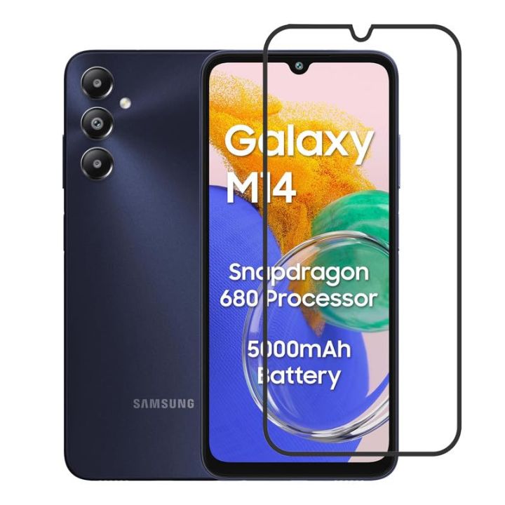 Samsung%20Galaxy%20M14%204G%20Full%20Glue%20Tempered%20Glass%20Screen%20Protector%20-%20Transparent%20-%20Image%205