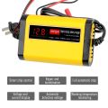 Full Automatic Car Battery Charger Digital LCD Display 2A Fast Charging 3 Stages Lead Acid AGM GEL Battery-chargers.