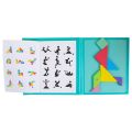 Hot Magnetic 3D Puzzle Geometric Shapes Tangram Jigsaw Board Kids Montessori Games Children Educational Wooden Toys.