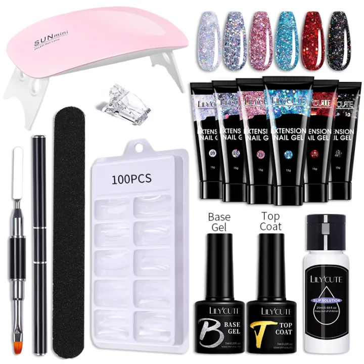 LILYCUTE%20Nail%20Gel%20Set%206W%20LED%20Lamp%20Full%20Manicure%20Set%20Vernis%20Semi%20Permanent%20Quick%20Extension%20Nail%20Kit%20Gel%20Set%20For%20Nails%20Tool%20Kit%20-%20Image%203