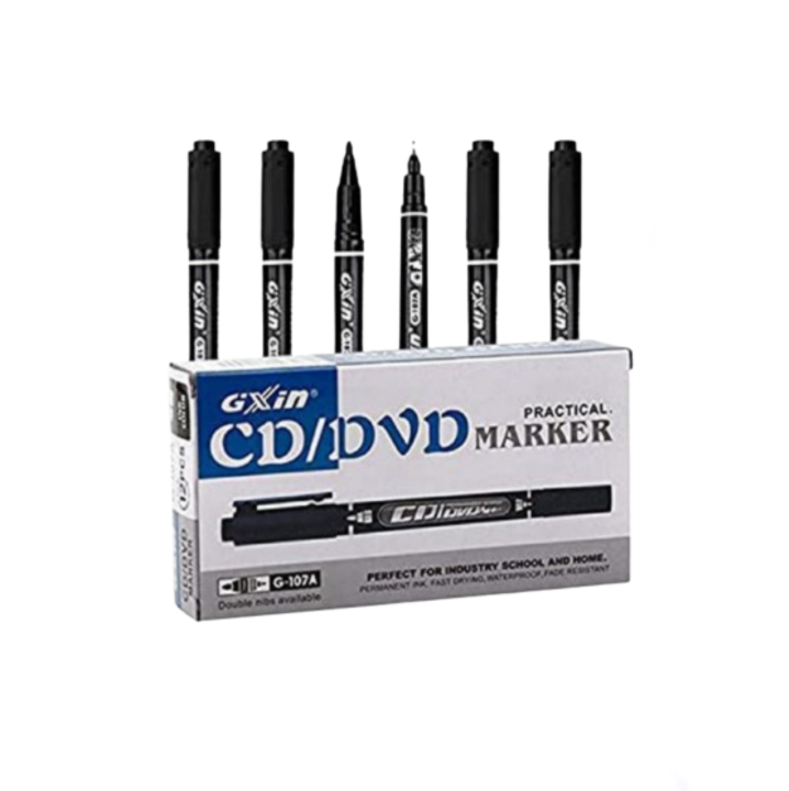 Gixin%20CD/DVD/OHP%20Marker%20Pen%20-%20Black%20(1pc,4pcs)%20-%20Image%203