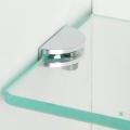 4 pcs Adjustable Frameless Rectangle Glass Shelf Bracket Holder Heavy Duty Clamp Shelf Clip.
