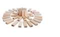 Wood Toys Jenga Multiplayer Game Stacko Block Bricks Folds High Tumbling Tower Classic Stacking Game Toy.
